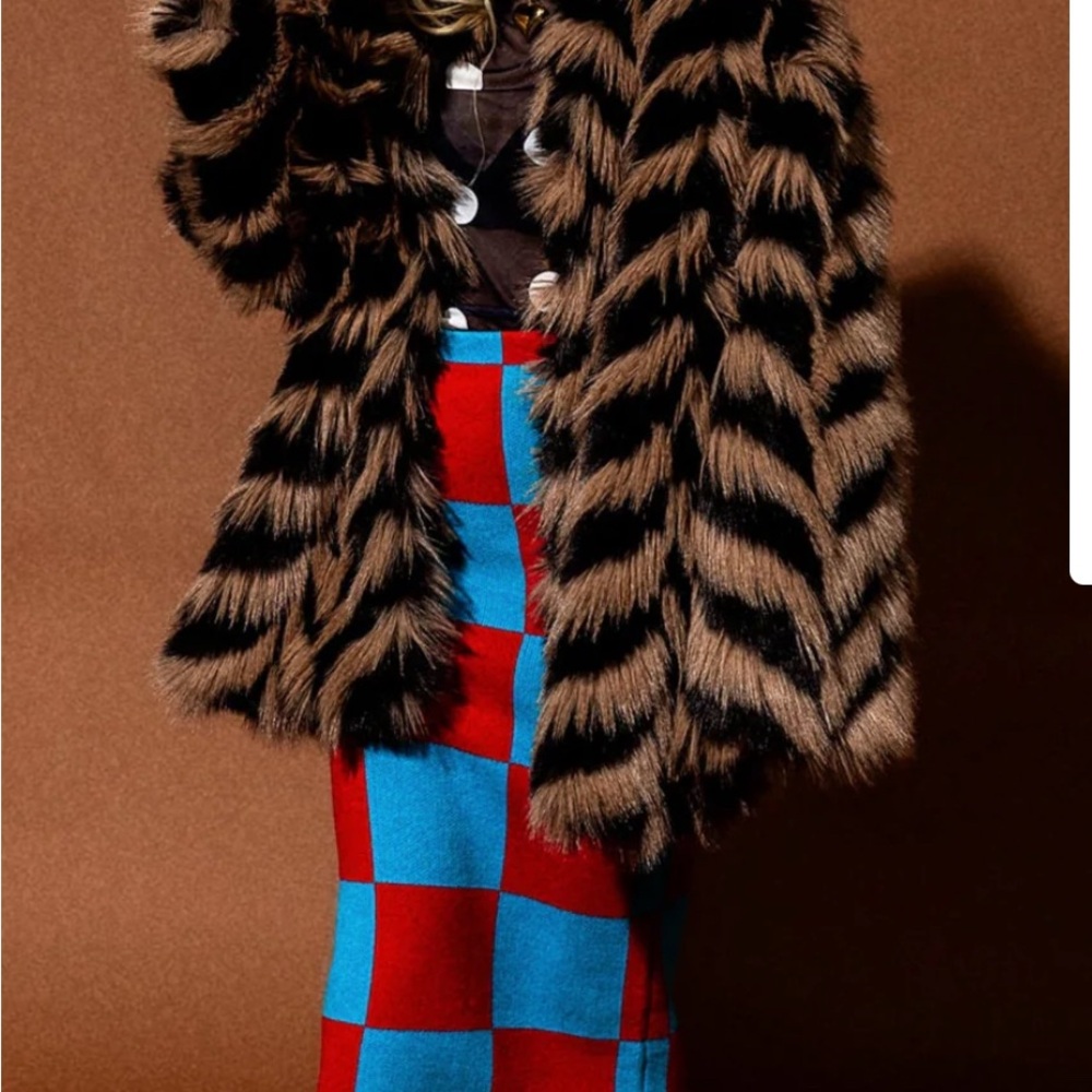 Lala Mob Muse Oversized Faux Fur Jacket